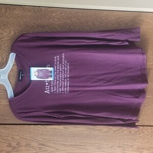 New Plum Autumn Tshirt  L